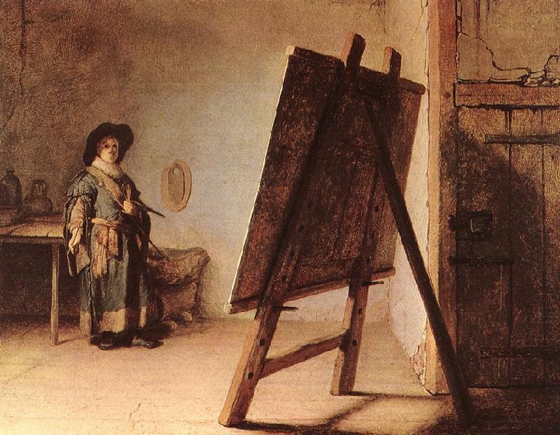 The Artist in his Studio, REMBRANDT Harmenszoon van Rijn